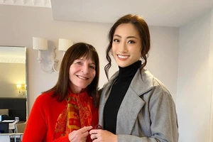 Hoa hậu Lương Thùy Linh gặp gỡ chủ tịch Miss World
