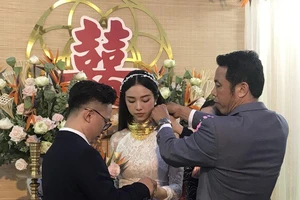 Á hậu Thúy An xinh đẹp rạng rỡ trong ngày cưới