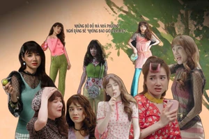 Nhã Phương hé lộ tạo hình tắc kè hoa trong 'Cây táo nở hoa'