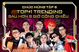 Chỉ sau 9 giờ công chiếu, tập 6 'Rap Việt' mùa 2 có mặt ở tốp 1 trending Youtube