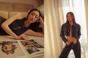 Hoa hậu Lương Thùy Linh nửa kín, nửa hở trong bộ ảnh mới 