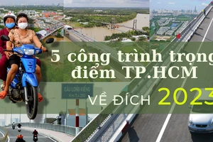 5 công trình trọng điểm ở TP.HCM "về đích" trong năm 2023 mở ra nhiều lợi thế cho TP.HCM phát triển kinh tế - xã hội, điển hình như cầu Long Kiểng, đường song hành cao tốc TP.HCM - Long Thành.