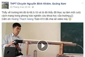 Thầy giáo 'nhảy múa' trên nền nhạc phim Hậu duệ mặt trời