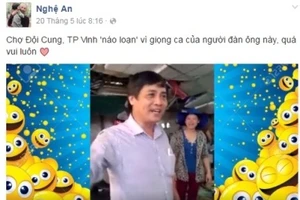 Chợ Đội Cung náo loạn vì 'soái ca' cực vui tính