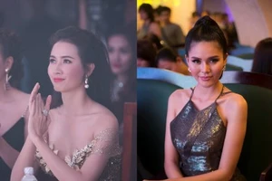 Phan Thị Mơ diện đầm xẻ cao hút mắt đọ sắc cùng Á hậu Kim Nguyên