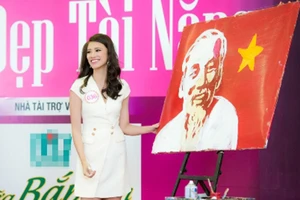 Thí sinh Nguyễn Huỳnh Kim Duyên gây bất ngờ với bức tranh lửa