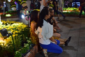 Đường hoa Nguyễn Huệ sau đêm mùng 3 Tết