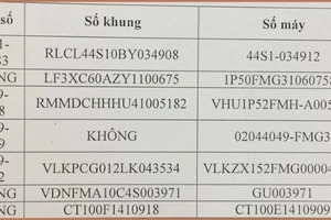 Công an quận 4 tìm chủ sở hữu 7 xe máy