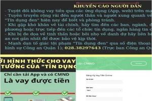 Công an quận 1 cảnh báo thủ đoạn biến tướng của tín dụng đen