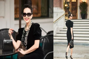 ‘Nữ hoàng ảnh lịch’ Diễm My sang trọng dạo phố Hà Nội