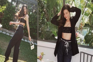 Đông Nhi khoe vòng eo con kiến sau 5 tháng sinh con