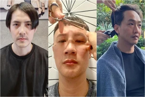 Đàm Thu Trang, Đông Nhi và sao Việt trổ tài cắt tóc cho chồng mùa dịch