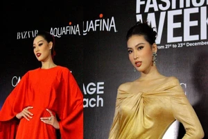 Dàn chân dài 1m1 đại náo thảm đỏ Tuần lễ thời trang quốc tế Việt Nam 2021