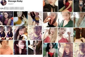 Bắt 2 'tú ông' điều phối đường dây mại dâm trên mạng