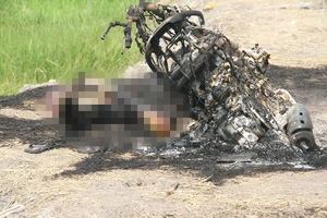 Xác minh được thi thể cháy đen cạnh xe tay ga ở Củ Chi 