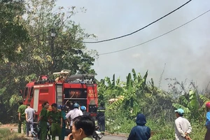 Cư dân hốt hoảng vì bãi cỏ cháy bất ngờ bùng phát mạnh