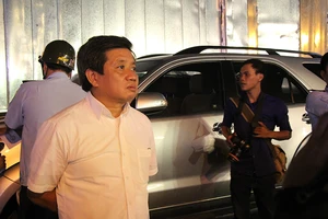 Ông Hải dẹp bãi xe do Đội trật tự đô thị quản lý