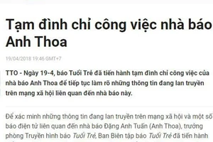Công an vào cuộc vụ nữ CTV báo Tuổi Trẻ tố bị xâm hại