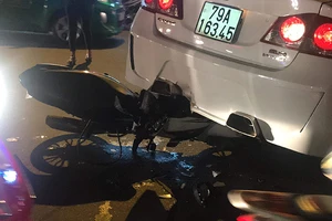 Tai nạn liên hoàn đường Trường Chinh gây kẹt xe