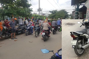 Người phụ nữ ngồi uống nước chờ tàu hỏa tới để tự tử