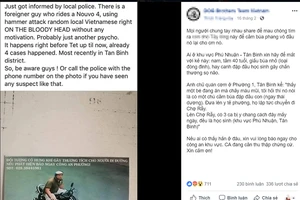 Công an thông tin 'ông Tây dùng búa đánh trẻ con' ở TP.HCM