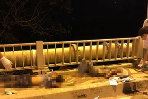  Hai người tử vong trên cầu Gò Công quận 9