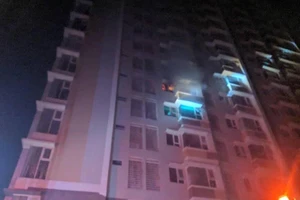Cháy chung cư Flora Anh Đào ở quận 9, dân chạy trong đêm