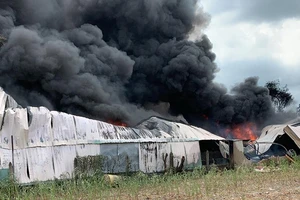 Cháy kho nhớt ở Hóc Môn, một công ty bị vạ lây