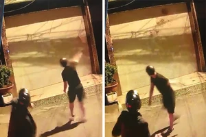 Quán karaoke ở Bình Tân bị tạt sơn nghi do nợ nần