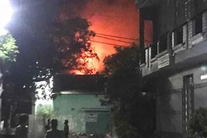 Hỏa hoạn thiêu rụi 1 nhà xưởng ở quận Bình Tân