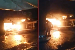 Bình Chánh: Cháy rụi tiệm tạp hóa lúc rạng sáng