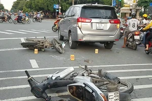 Tin mới về vụ tai nạn liên hoàn nghi cướp giật ở Bình Tân