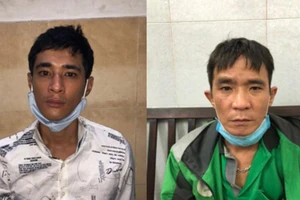 Hai nghi phạm Tâm (trái) và Minh tại công an. Ảnh: CACC