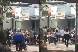 Chạy xe kéo thùng hàng đi bán dạo, tấn công tổ công tác khi bị nhắc