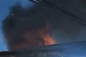 Căn nhà tạm bị lửa thiêu rụi ở Bình Chánh