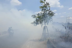 Đốt rác làm cháy lan uy hiếp hàng chục căn nhà trọ