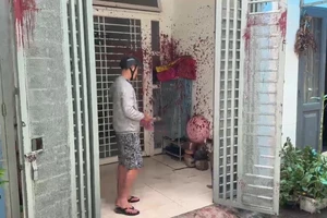 Vừa tạt sơn, mắm tôm xong thì gặp Công an Gò Vấp đi tuần