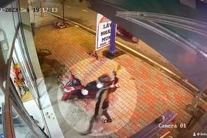 1 người ném mắm tôm vào tiệm spa ở Hóc Môn