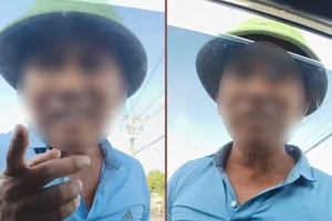 Người đàn ông chửi bới, nhổ nước bọt đòi tài xế xe taxi công nghệ trả tiền đỗ xe