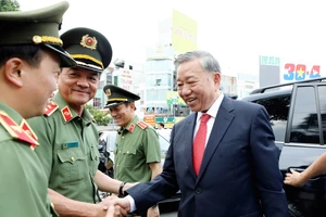 Tổng Bí thư Tô Lâm dự Lễ khánh thành Tượng đài Công an nhân dân tại quận 5