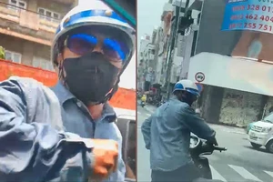 Công an xác minh việc người đàn ông chạy xe máy chặn xe ô tô, đánh tài xế