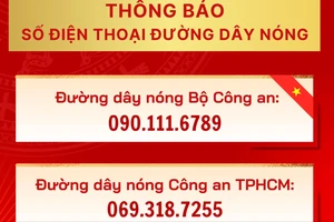 Công an TP.HCM công bố đường dây nóng phản ánh tiêu cực