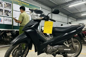 Công an TP.HCM tìm xe máy trong vụ trộm xe máy ở phường Tân Sơn Hòa 