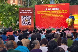 Phường An Phú Đông ra quân xây dựng địa bàn sạch ma túy 