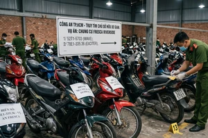 Công an TP.HCM tìm chủ nhân của 13 chiếc xe máy bị thu giữ
