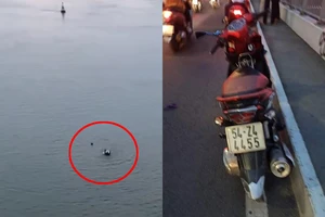 Để lại xe máy rồi nhảy cầu Sài Gòn mất tích