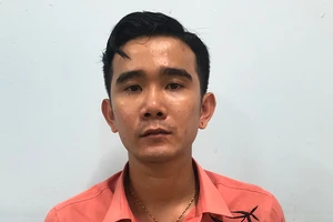 Võ Hữu Nghĩa tại cơ quan công an. Ảnh: ĐC