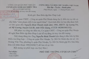 TP.HCM: Công an tìm người liên quan 3 vụ xâm phạm chỗ ở của người khác