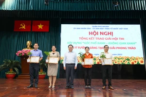 Phú Nhuận tổng kết hội thi Góc phố xanh - Không gian xanh