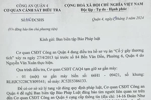 Bắt được bị can trốn truy nã trong vụ hỗn chiến ở quận 4 vào năm 2013